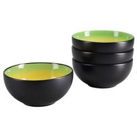 SCHÜSSELSET 24930 HOT GREEN BUDDHA BOWL - Gelb/Schwarz, Basics, Keramik (17,5/8,5cm) - Creatable