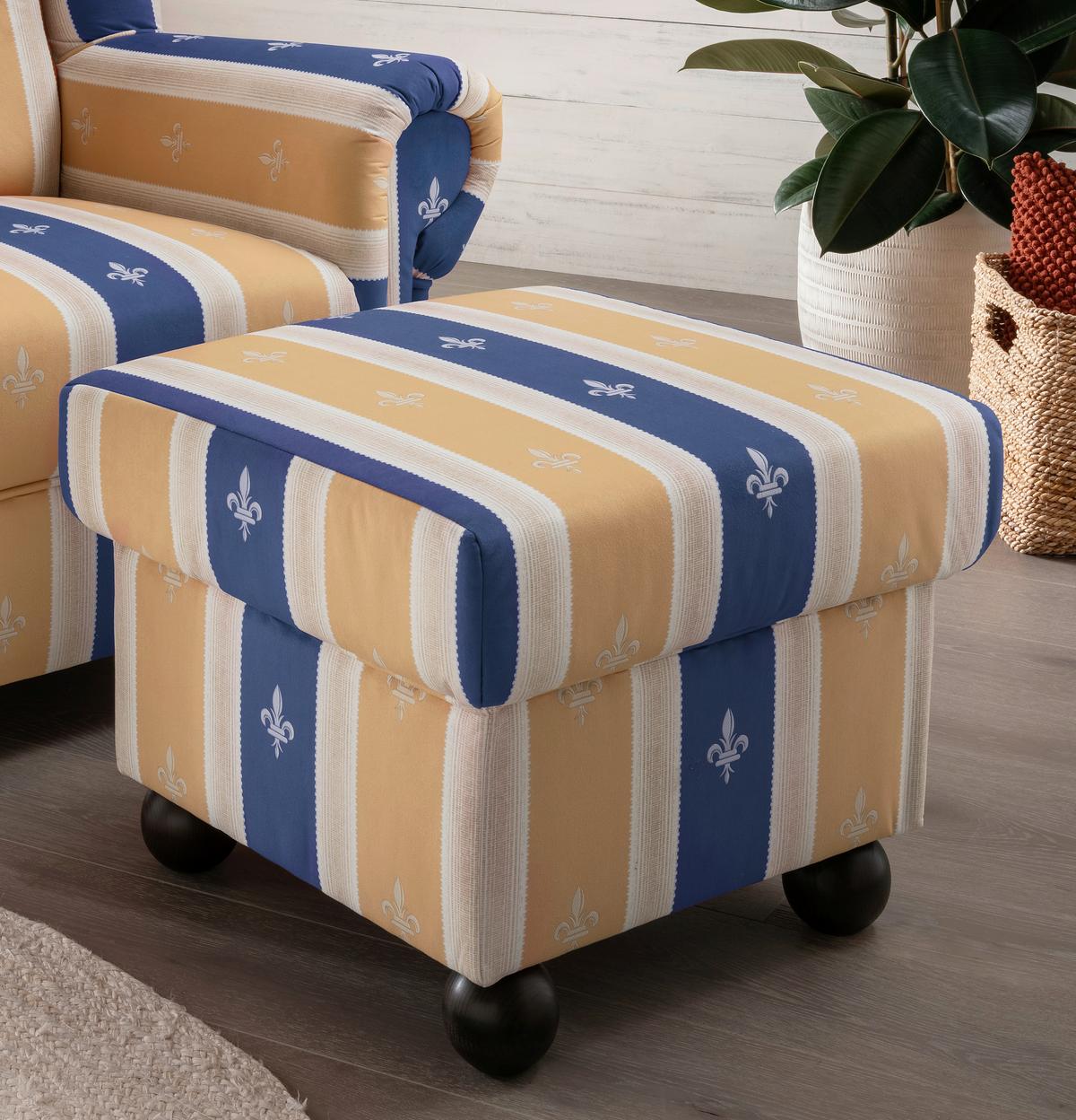Sesselset Torello 2-Teilig Blau B: 92 cm - Blau, KONVENTIONELL, Textil (92/102/145cm) - Livetastic