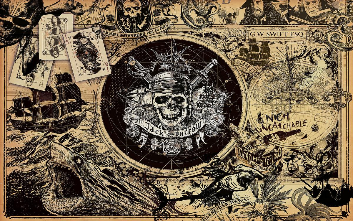 Vliestapete Pirates Of The Caribbean 5 - Multicolor, Basics (400/250cm) - Komar