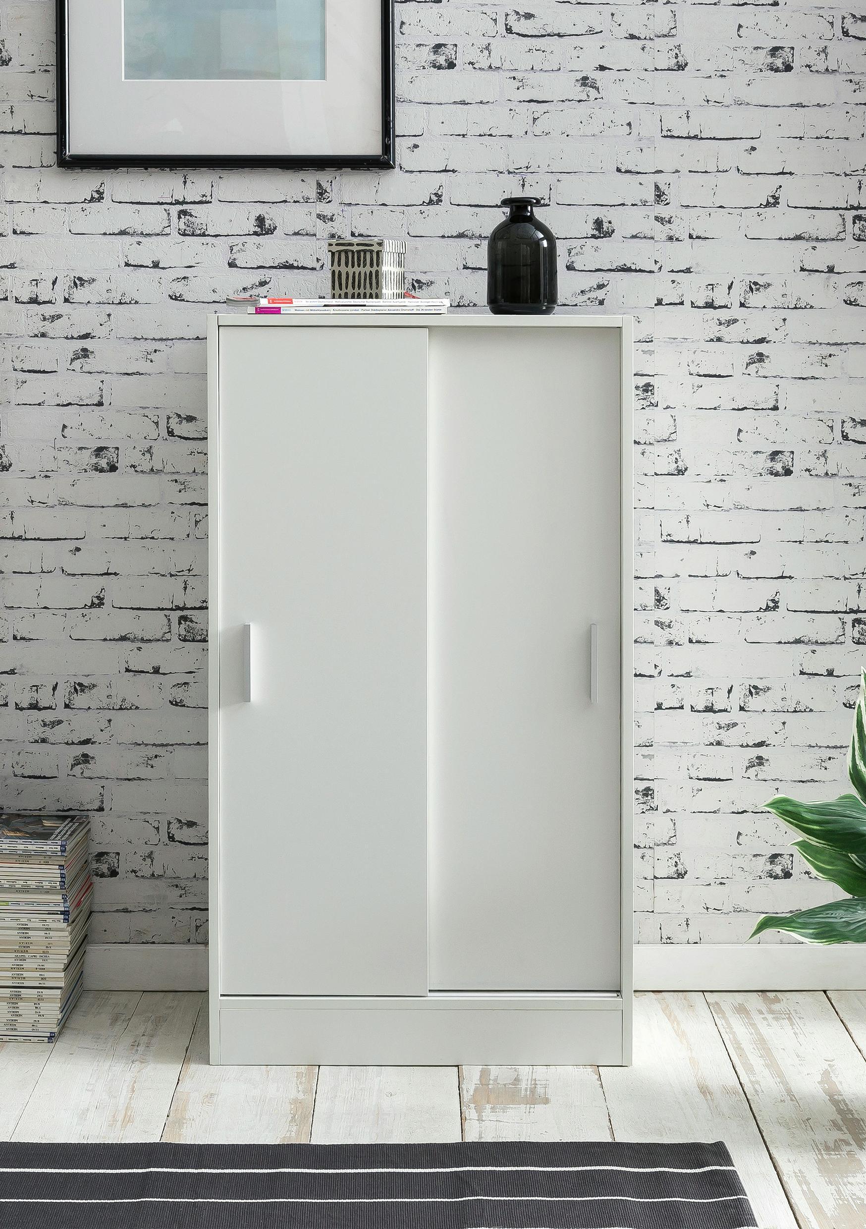 Aktenschrank in weißem Holzdekor
