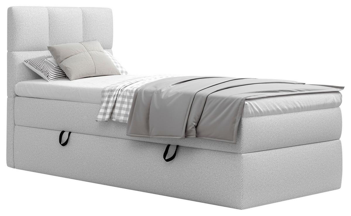 Boxbett Polly - Schwarz/Grau, MODERN, Holz/Holzwerkstoff (90/200cm) - MID.YOU