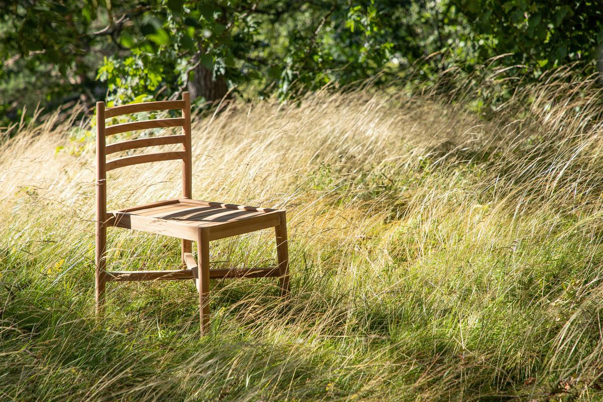 Gartensessel Stapelbar Kenya Teakholz - Teakfarben, KONVENTIONELL, Holz (50/81/52cm) - Gardenson