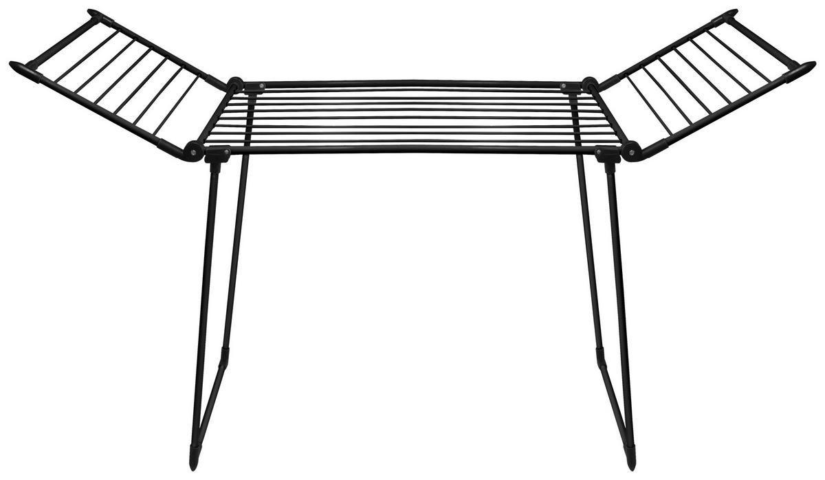 Stojací sušák na prádlo MICHI - černá, Moderní, kov/plast (175/60/105cm) - Mömax