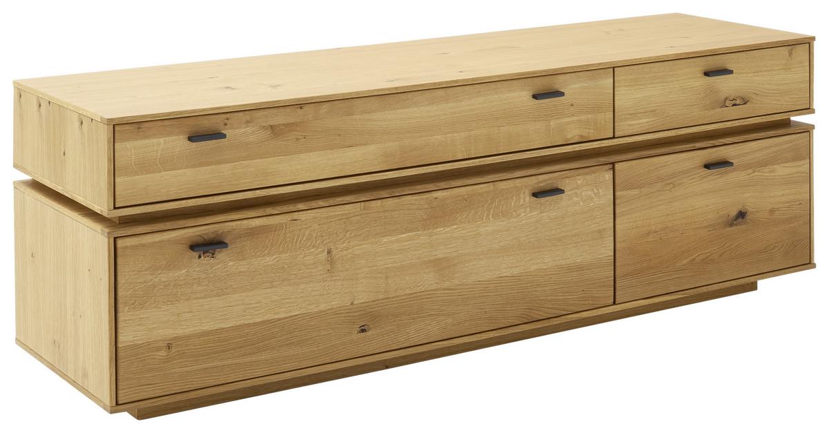Lowboard Como B: 183 cm Wildeiche Massiv - Wildeiche, Natur, Holz/Holzwerkstoff (183/62/51cm) - MID.YOU