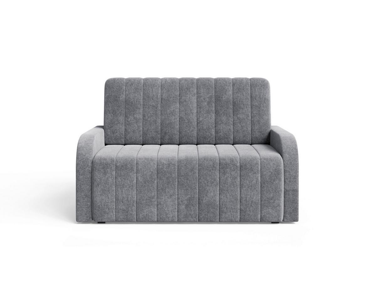 Schlafsofa Alaska Anthrazit, B: 141 cm - Anthrazit/Schwarz, Design, Textil (141/90/104cm) - MID.YOU