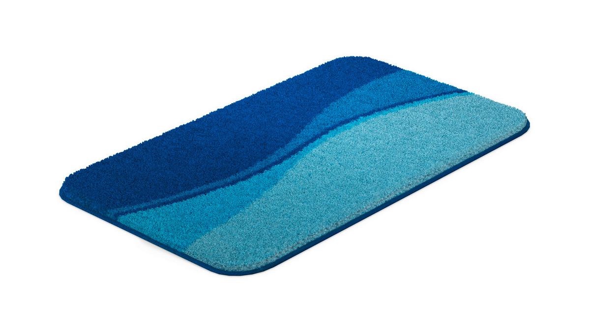 Badematte Merkur - Blau, Basics, Textil (65/115cm) - Grund