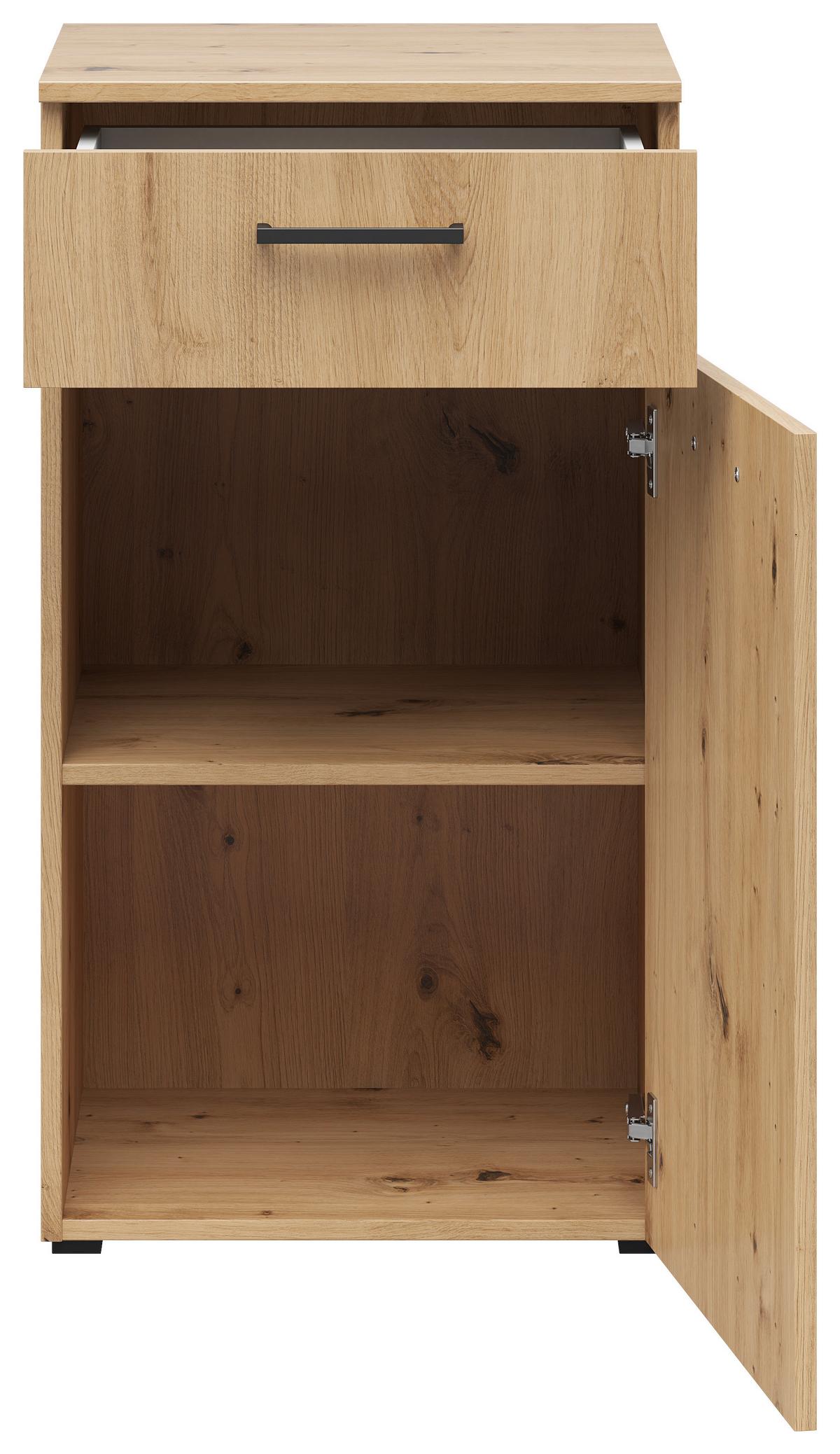KOMODA MULTISTAURAUM - čierna/antracitová, Modern, kompozitné drevo/plast (45/83/40cm)