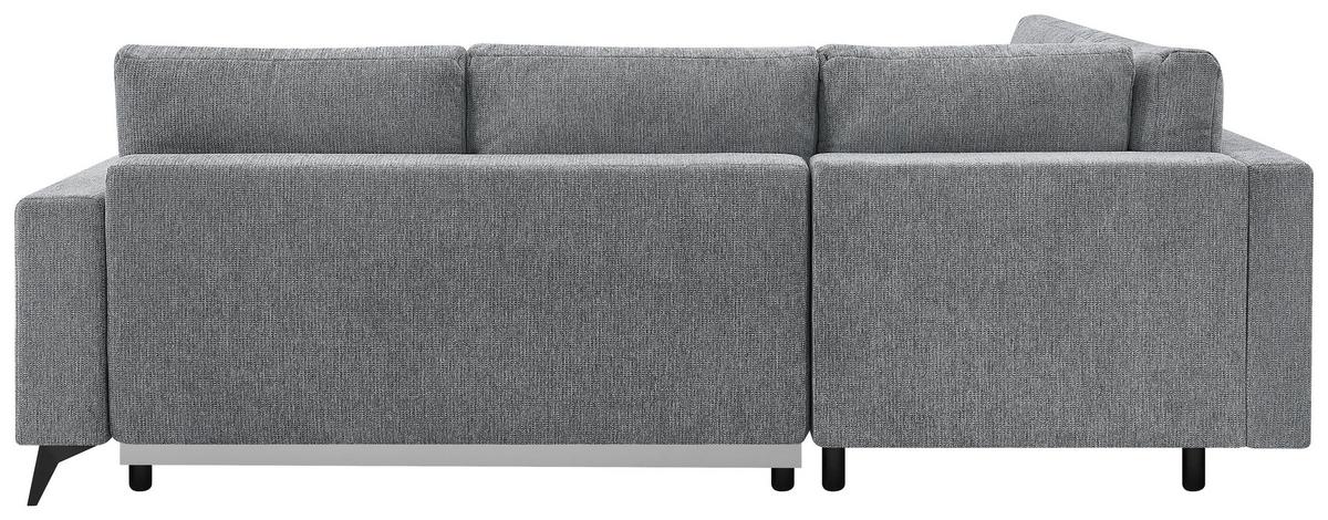 Ecksofa Texas Recr-Links Grau S: ca. 203x259 cm - Schwarz/Grau, KONVENTIONELL, Holz (203/259cm)