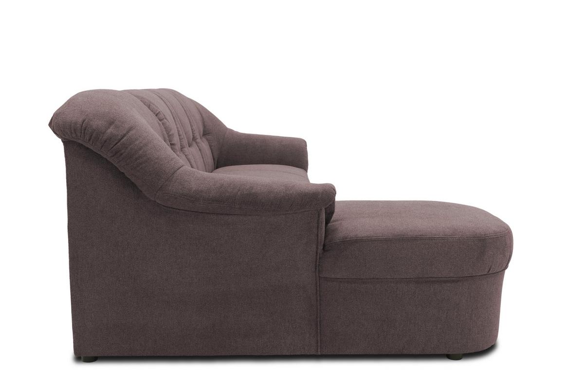 Ecksofa Sarafina Greige Mikrofaser - Greige/Schwarz, KONVENTIONELL, Textil (146/232cm) - MID.YOU