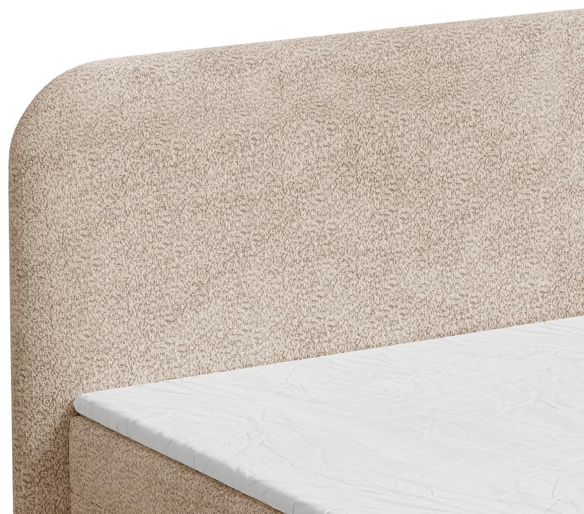 BOXBETT London Beige 140x200cm - Beige/Schwarz, MODERN, Holz/Kunststoff (140/200cm) - MID.YOU