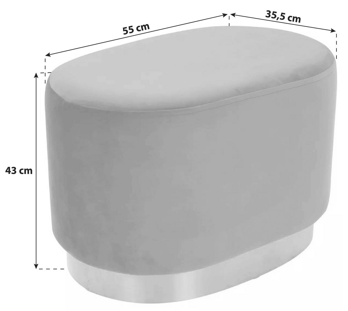 Pouf Samt Petrol/goldfarben Bxhxt: 35,5x43x55 Cm - Goldfarben/Petrol, Basics, Holz/Holzwerkstoff (35,5/43/55cm) - Kayoom