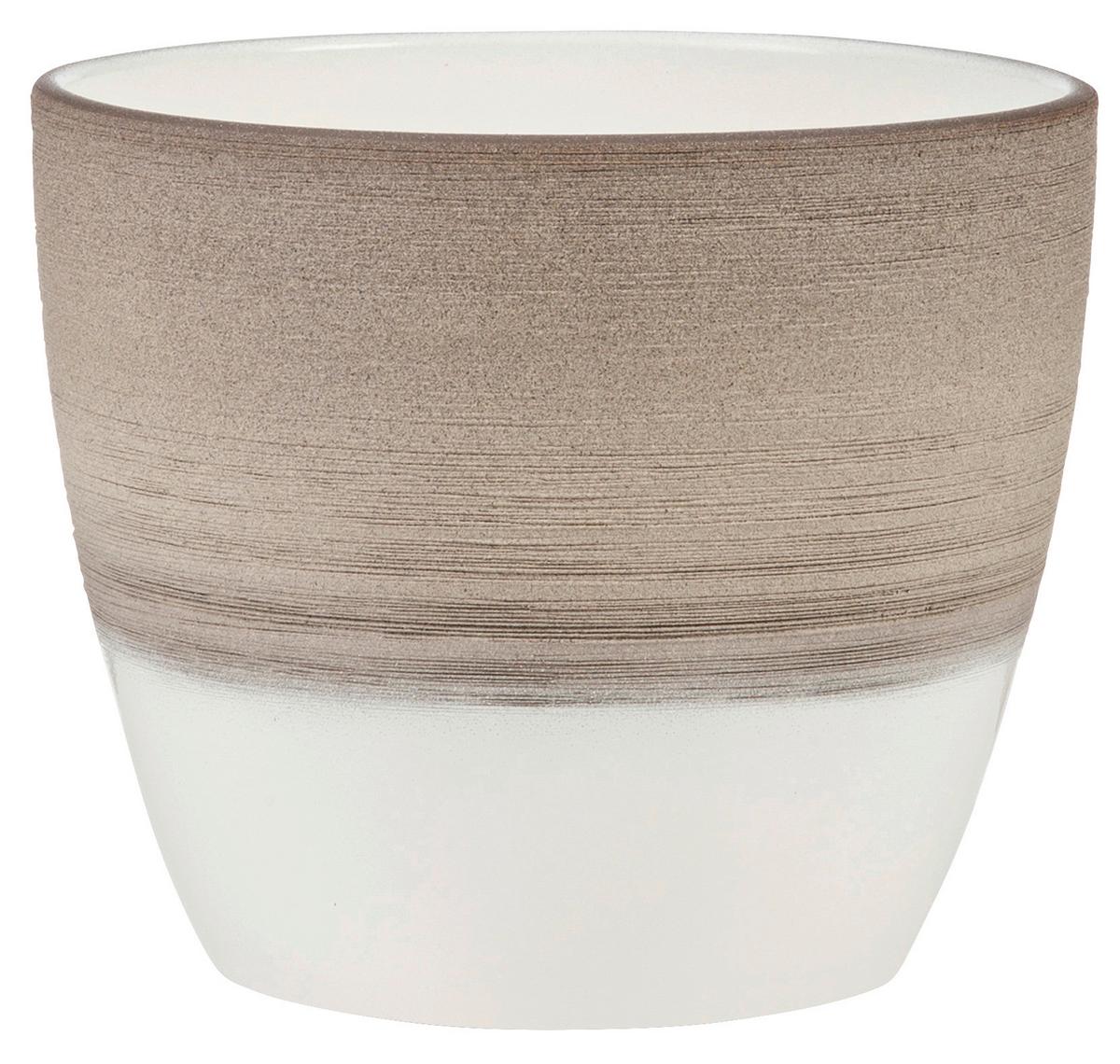 Kaspó Krém - krém, kerámia (11/11/10cm)