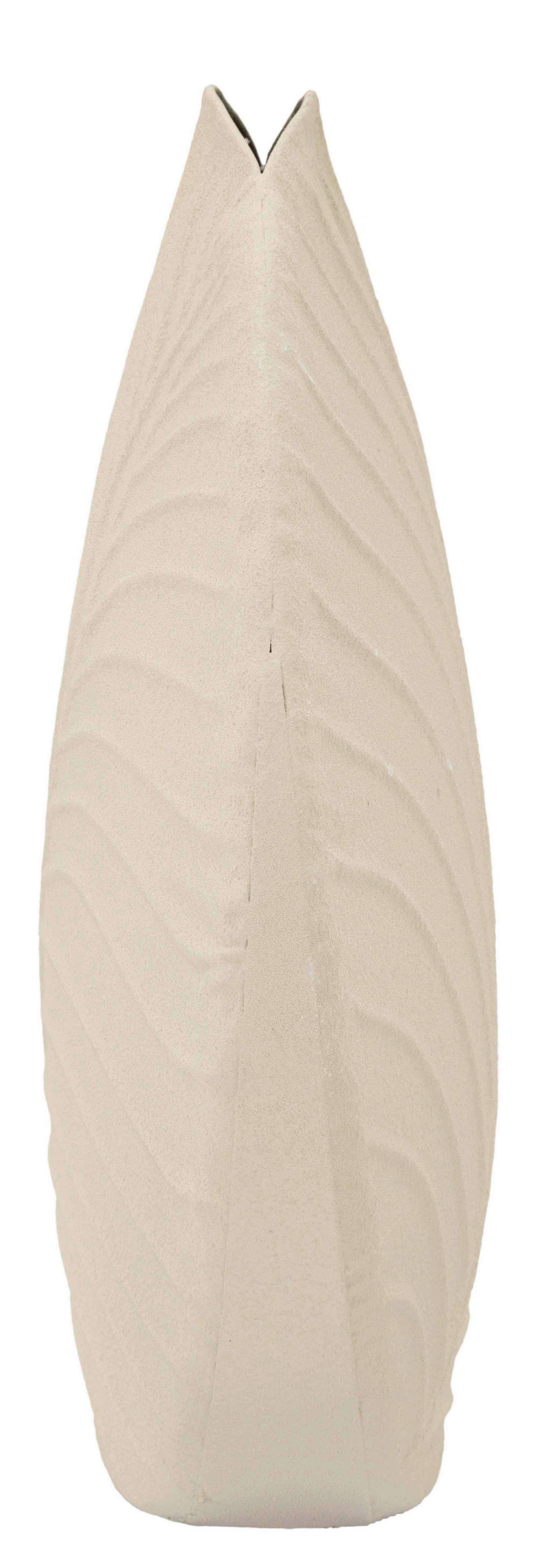 Vase Round Dune Creme B: 41,5 Cm - Creme, Basics, Metall (41,5/14/41,5cm)