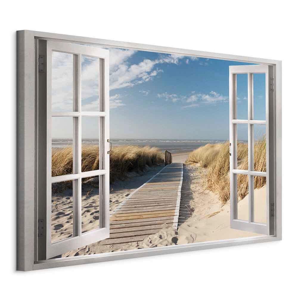 Leinwandbild Weiß Hellblau B: 120 Cm