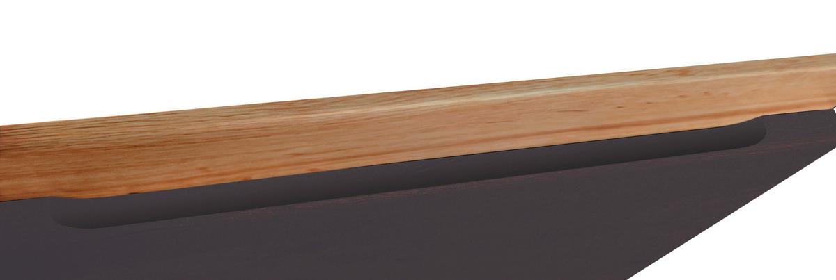 Küchenzeile Turin mit Geräten B: 330cm Grau/Wotaneiche Dekor - Eiche Wotan/Grau, Design, Holzwerkstoff (330cm) - Held