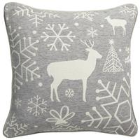 Díszpárna Göteborg Kb. 45/45cm - ezüstszínű, Romantik / Landhaus, textil (45/45cm) - James Wood