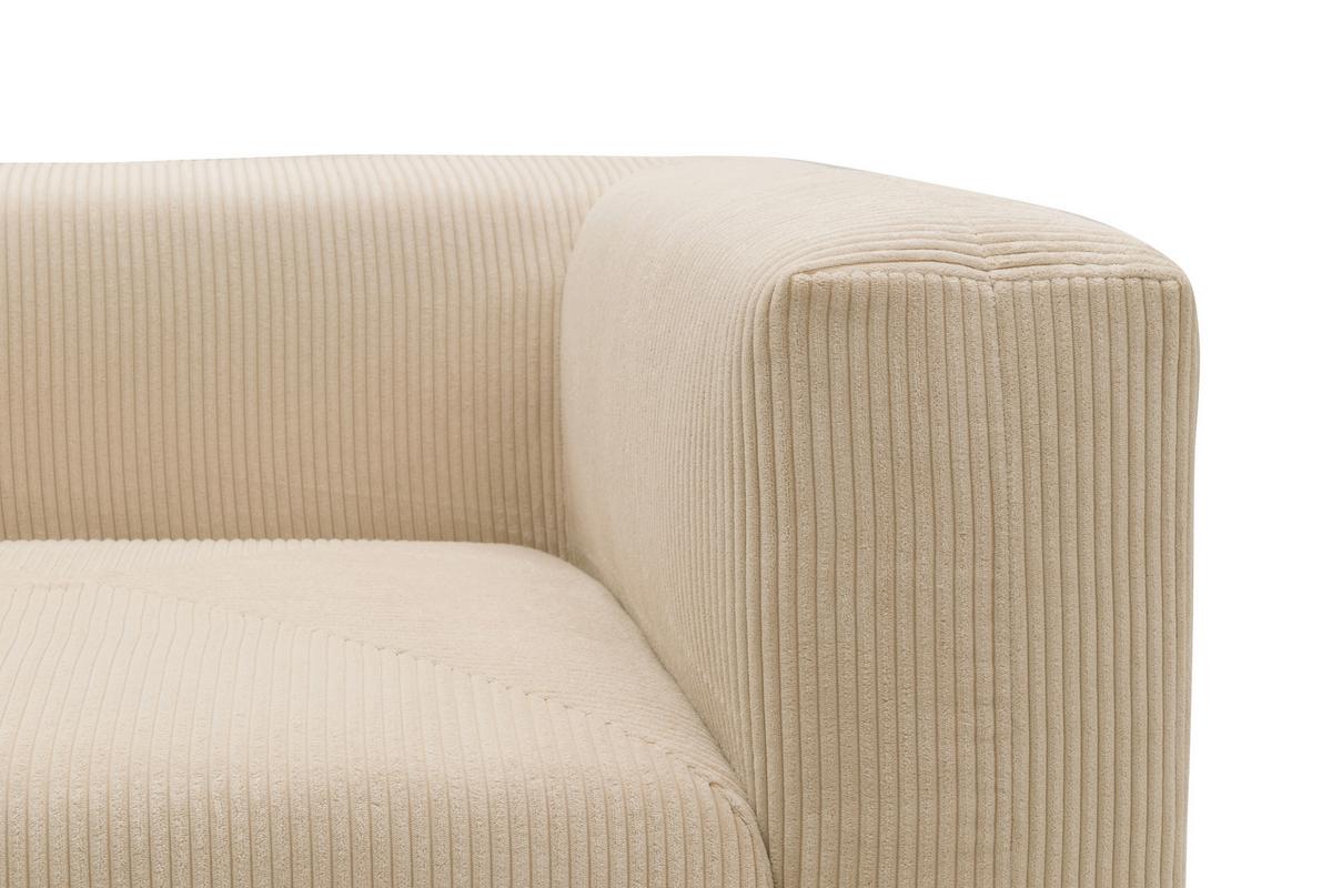 Sofaelement Creme B: 108 cm - Creme/Schwarz, Design, Textil (108/69/108cm) - MID.YOU