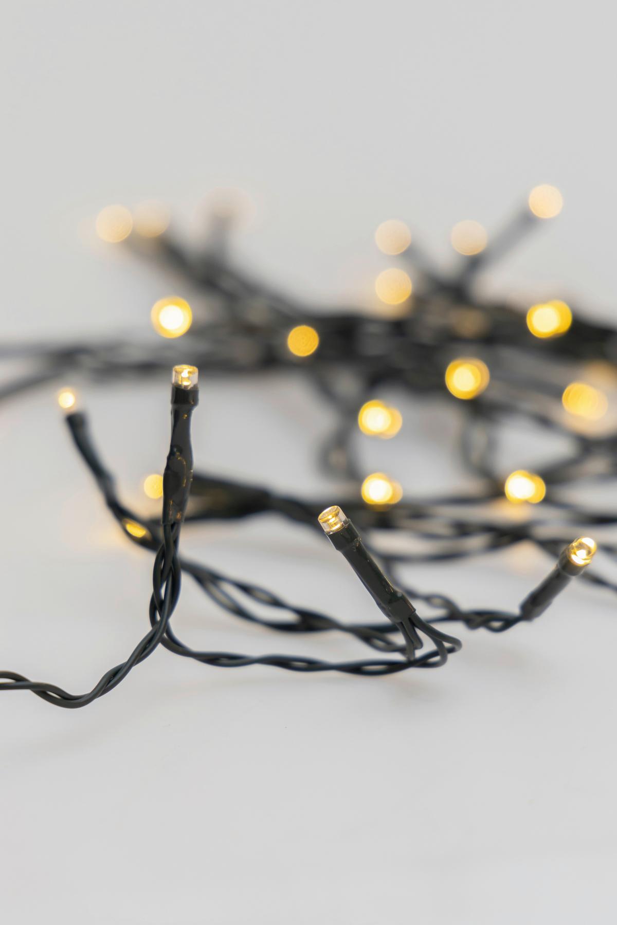 SVĚTELNÝ ŘETĚZ UI - tmavě zelená, Romantický / Rustikální, plast (595cm) - Mömax