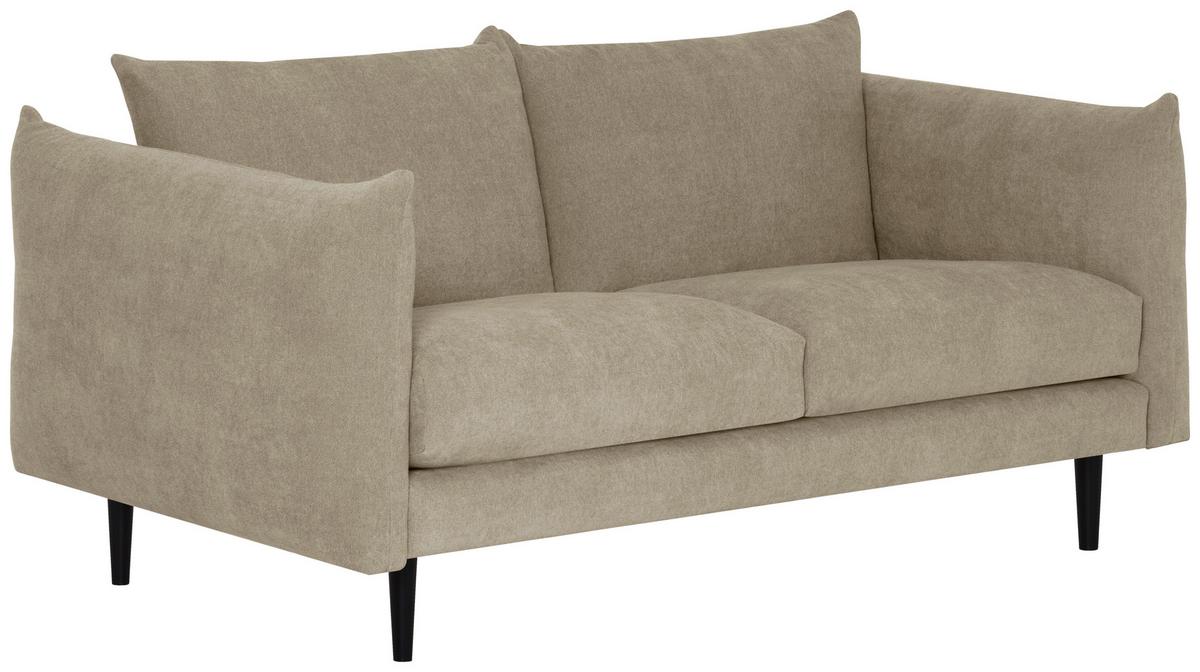 2,5-Sitzer Mysholm B: 193 cm Beige - Beige/Schwarz, KONVENTIONELL, Textil (193/86/102cm) - MID.YOU