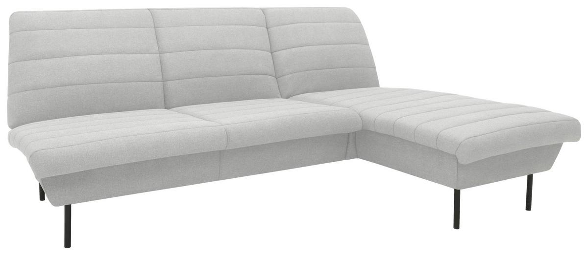 Ecksofa Looks Ix - Silberfarben/Schwarz, Design, Textil (214/168cm) - LOOKS by W.Joop