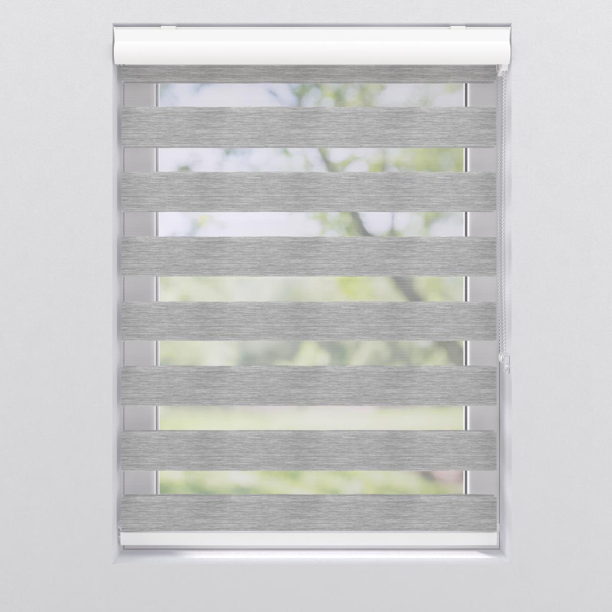 Doppelrollo 102981688 - Hellgrau, KONVENTIONELL, Kunststoff (100/175cm)