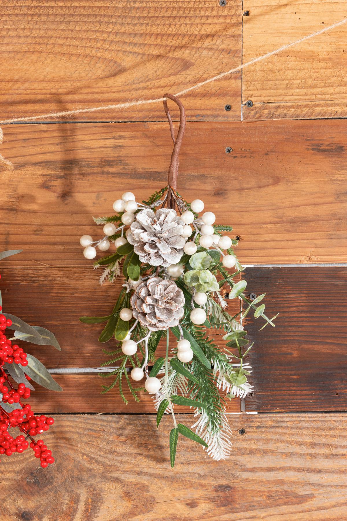 Türhänger Antonio - Silberfarben/Braun, KONVENTIONELL, Naturmaterialien/Kunststoff (40/20/10cm) - Luca Bessoni