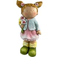 Gyerek Díszfigura Lisa-Maria - pink/barna, Konventionell, kő (16/13/36cm) - Luca Bessoni