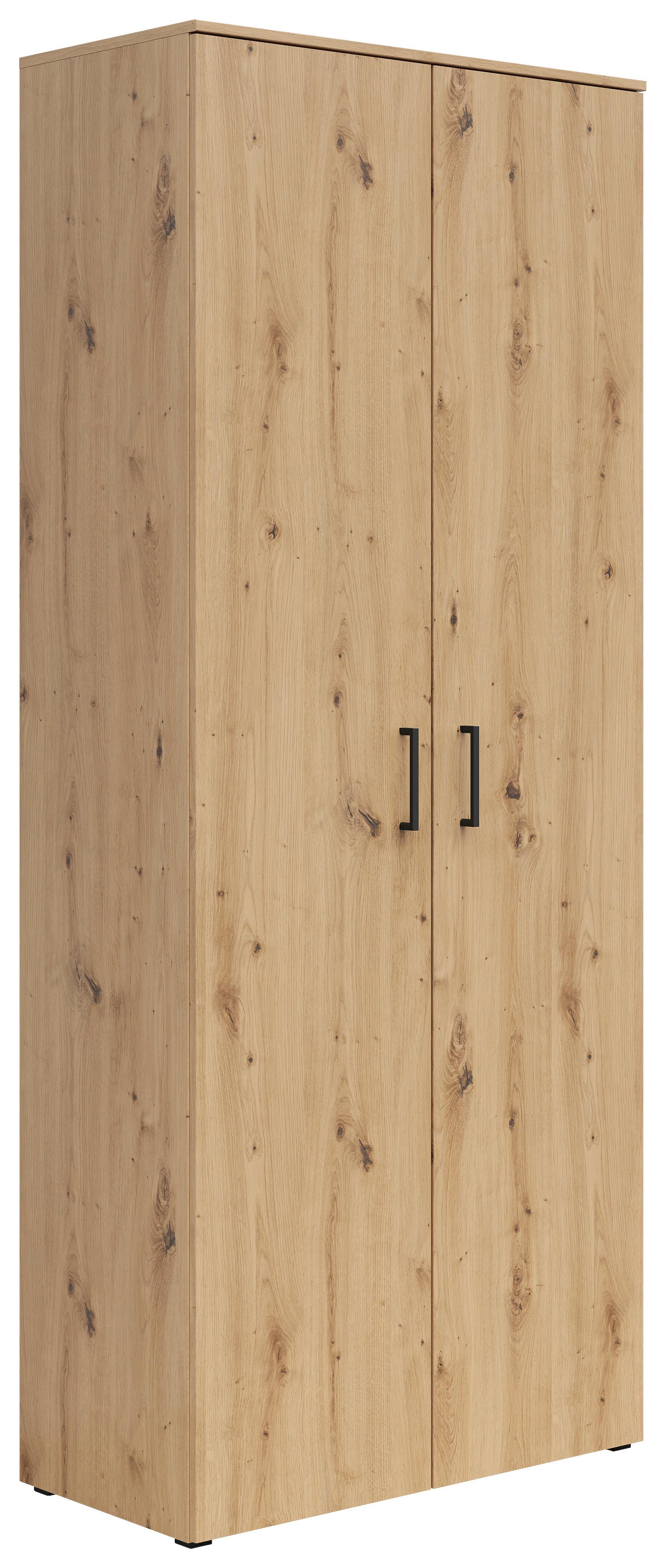SKRIŇA Multistauraum - čierna/dub artisan, Modern, kompozitné drevo/plast (80/195/40cm)