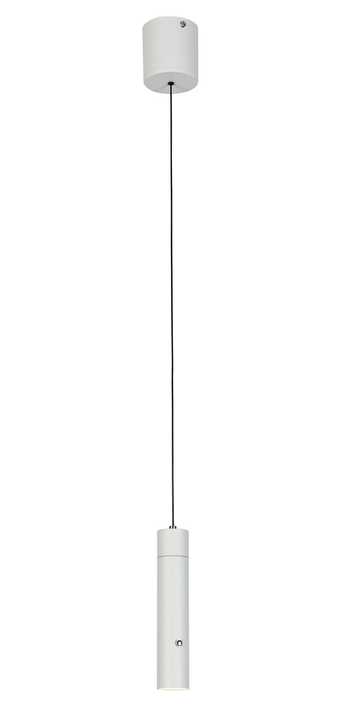 ZÁVĚSNÉ SVÍTIDLO SUSO - bílá, Moderní, kov/plast (3,8/3,8/150cm) - Mömax