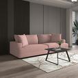 Megasofa Pelle-Megasofa - Wengefarben/Rosa, Trend, Textil (261/124cm) - Luca Bessoni