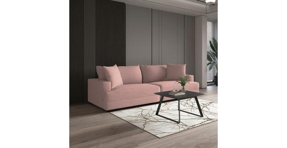 Megasofa Pelle-Megasofa - Wengefarben/Rosa, Trend, Textil (261/124cm) - Luca Bessoni