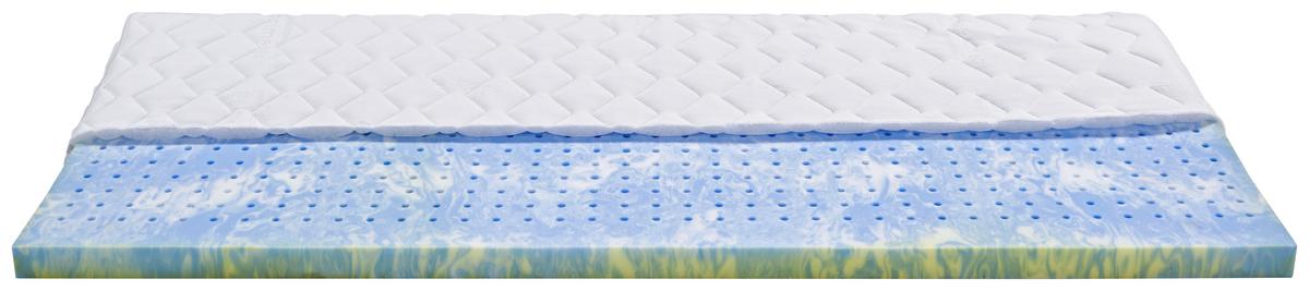 Topper Primatex Sigma 120x200 cm Gelschaumkern - Weiß, Textil (120/200cm) - Primatex