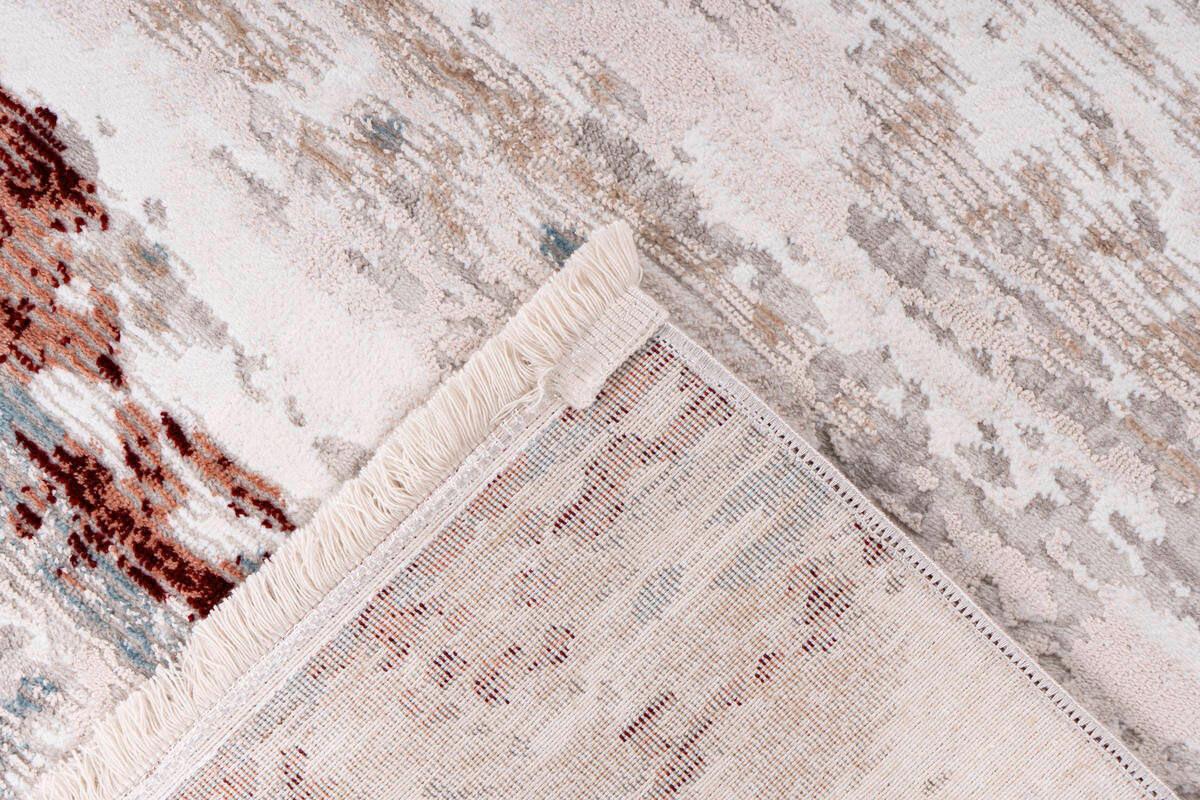 Wwebteppich Grau/Rosa Akropolis 80x150 cm - Rosa/Grau, Design, Textil (80/150cm) - Kayoom