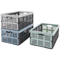 Klappbox Theodor *ph* - Sandfarben/Pastellblau, KONVENTIONELL, Kunststoff (51/34/23cm) - Ondega
