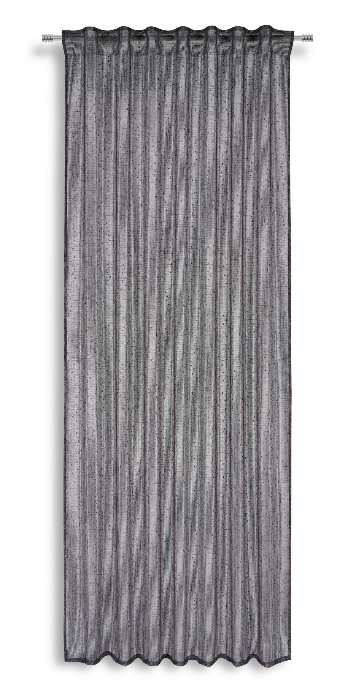 Fertigvorhang Elisa - Anthrazit, MODERN, Textil (140/245cm) - Luca Bessoni