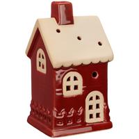 Dekohaus Franz - Rot/Weiß, KONVENTIONELL, Keramik (6,7/6,3/12,5cm) - Luca Bessoni