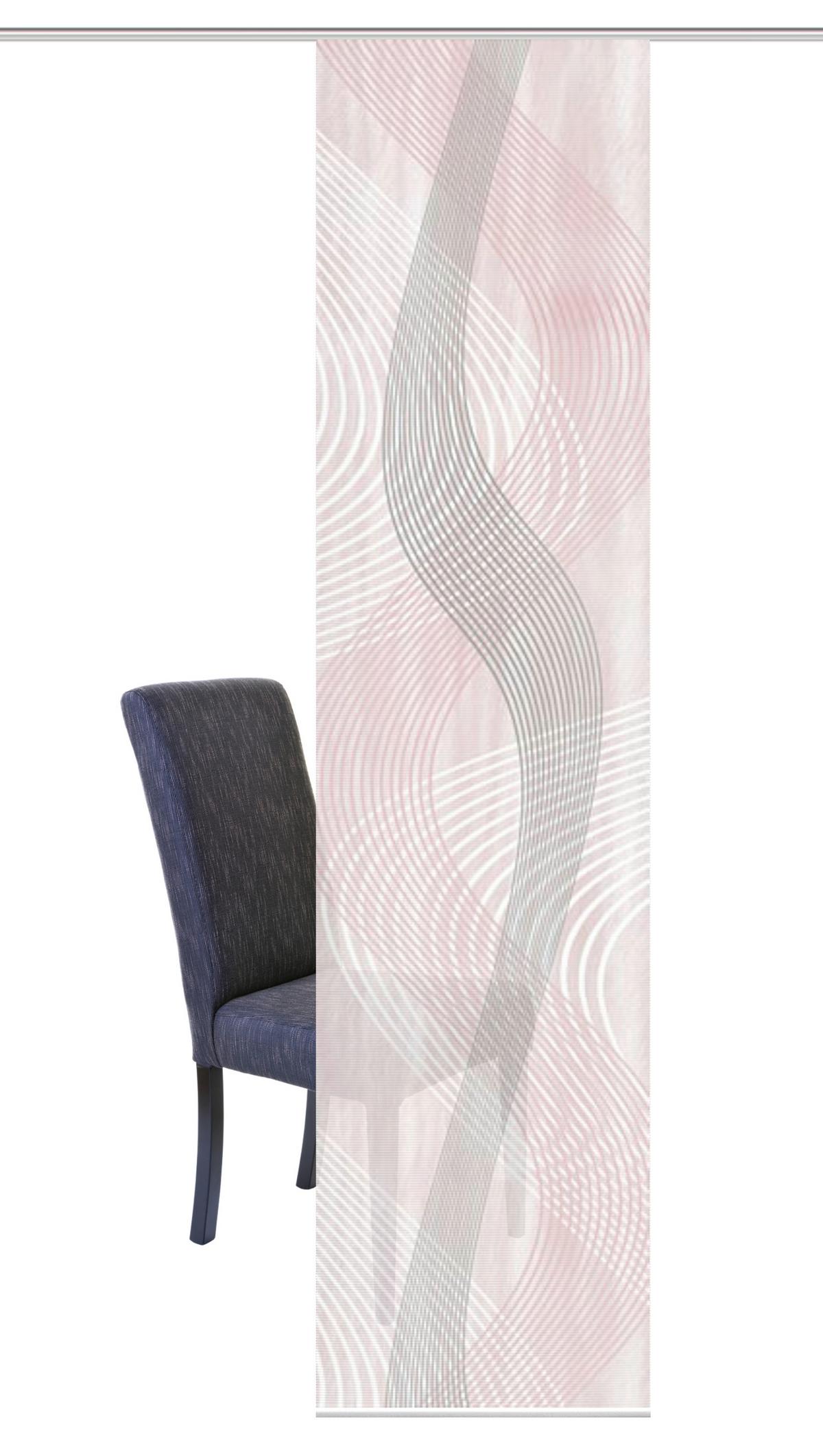 Flächenvorhang Rosa Rot B: 60 Cm - Rot/Rosa, Design, Textil (60/260cm)