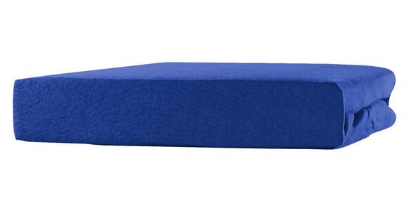 Spannleintuch Tamara Blau 140-160x200 cm Jersey - Blau, KONVENTIONELL, Textil (140-160/200cm) - Ondega