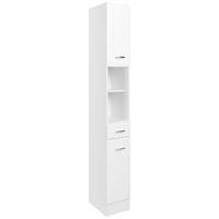 Hochschrank mit Lade Rallye 25cm, Weiß Dekor - Weiß, KONVENTIONELL, Holzwerkstoff (25/190/34cm) - Held