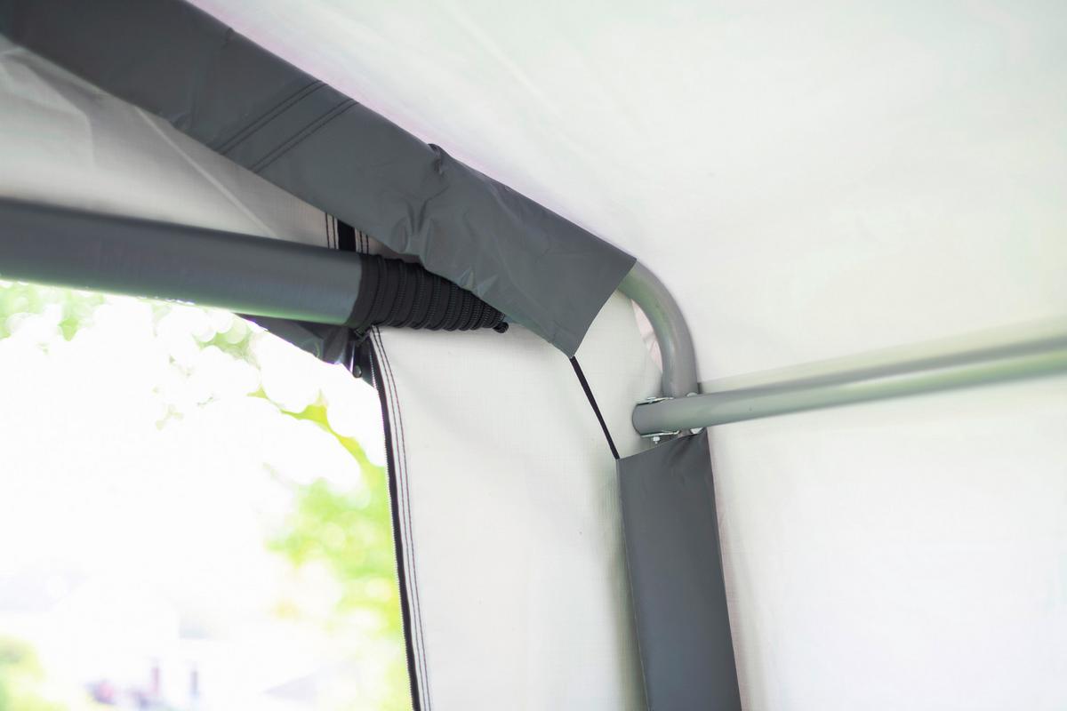 Zeltgarage Weidezelt Garage 18 M² - Grau, Basics, Kunststoff (370/260/490cm)