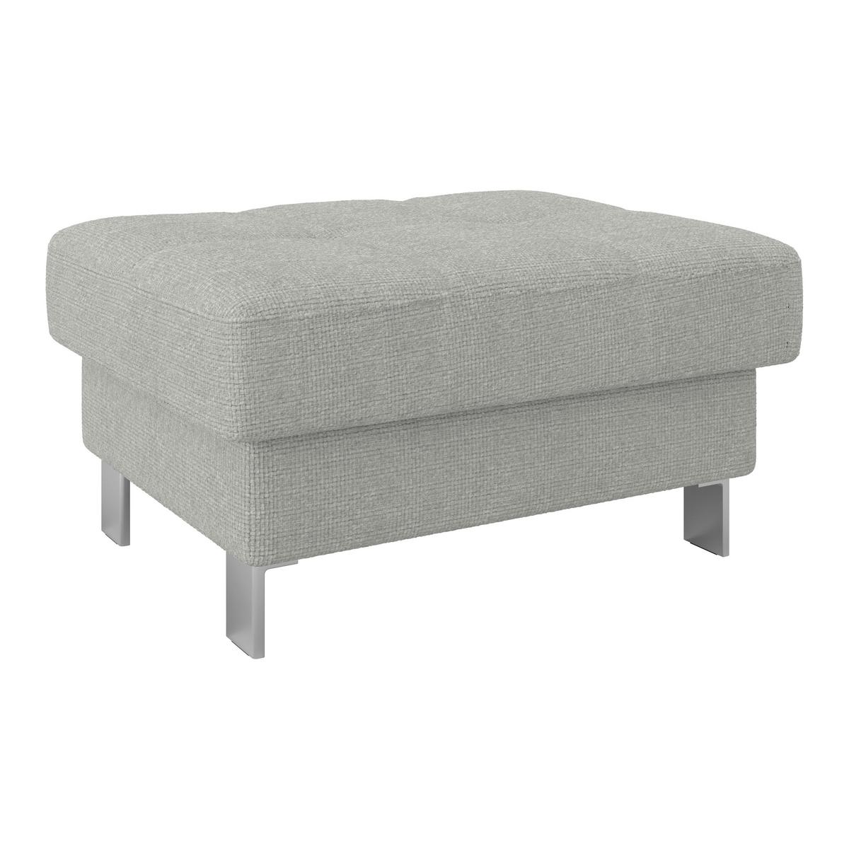 Hocker Savona - Hellgrau, MODERN, Textil (90/44/73cm) - Ondega