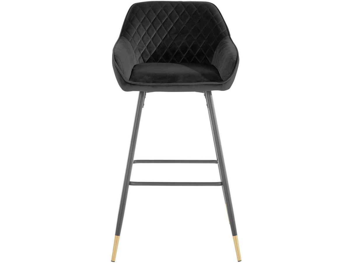 Barhocker Bianca, Schwarz B: 50 Cm - Gelb/Schwarz, Design, Textil/Metall (50/101/52cm) - MID.YOU