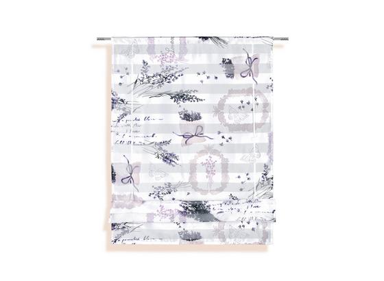 Bändchenrollo Doris - Lila, KONVENTIONELL, Textil (100/140cm) - Ombra Bändchenrollo Doris - Lila, KONVENTIONELL, Textil (100/140cm) - Ombra