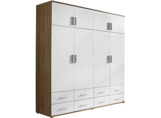 Drehtürenschrank Kemi 181 cm Eiche/ Weiß - Eichefarben/Weiß, MODERN, Holzwerkstoff (181/194/53cm) Drehtürenschrank Kemi 181 cm Eiche/ Weiß - Eichefarben/Weiß, MODERN, Holzwerkstoff (181/194/53cm)