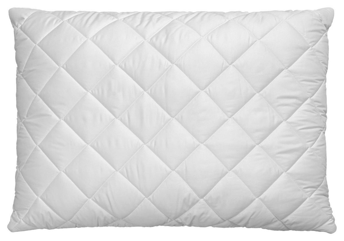 Kopfpolster Charlotta- Seitenschläfer 70x90 Cm Pes - Weiß, KONVENTIONELL, Textil (70/90cm) - Primatex
