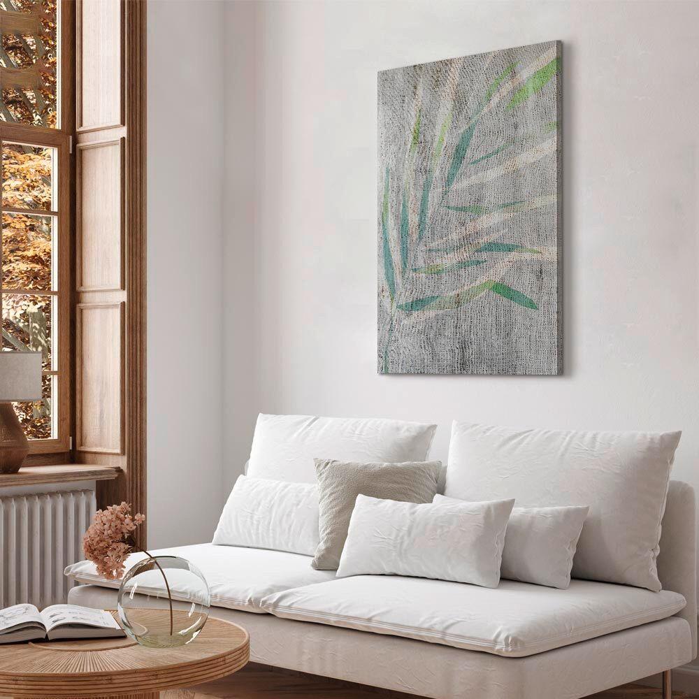 Leinwandbild Chamedora Grau Türkis B: 60 cm - Türkis/Grau, Basics, Holz/Textil (60/90/1,2cm) - artgeist
