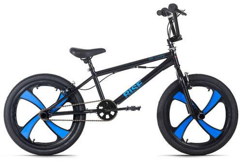 Bmx Kinder 20 Zoll Freestyle Unisex - Blau/Schwarz, Basics, Metall (70/100/70cm) - KS Cycling