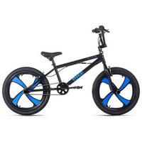 Bmx Kinder 20 Zoll Freestyle Unisex - Blau/Schwarz, Basics, Metall (70/100/70cm) - KS Cycling
