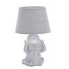 Kindertischleuchte Grau D: 17 cm 6w - Grau, Trend, Keramik/Textil (17/28cm)