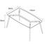 Jedálenský Stôl Vinnie - hnedá/číre, Moderný, kov/sklo (140/76/80cm) - Modern Living